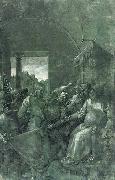 Albrecht Durer Green Passion: Christ before Caiaphas oil on canvas